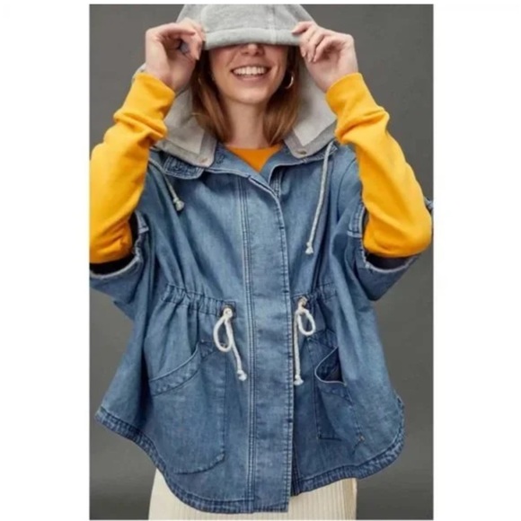 Anthropologie Denim jacket, size XS/S - Picture 2 of 16